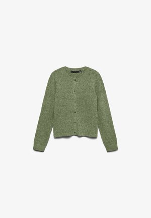 Vero Moda, VMDOFFY STITCH LS O-NECK CARDIGAN NOOS - Cardigan - oil green