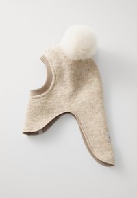 Huttelihut BALACLAVA POMPOMS UNISEX - Kootud müts - sand melange