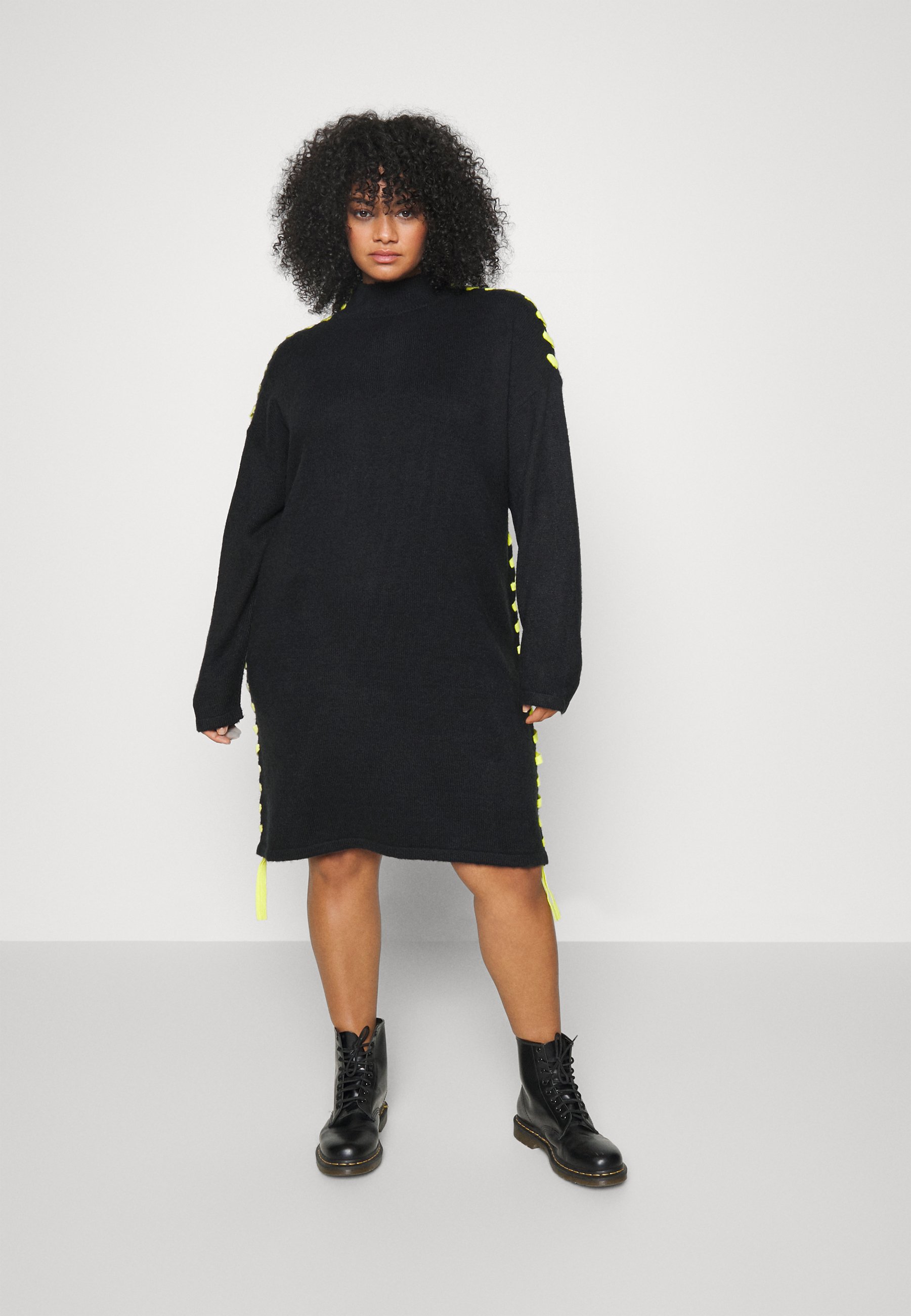 Noisy May Maglione Donna Timmy – Collo Alto – Nero – Regular Fit – 100% Poliacrilico