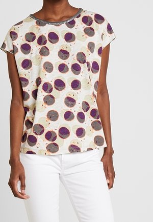 T-shirt med print - off-white