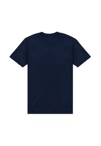 Marineblaue Kurzarm-T-Shirts mit Rundhalsausschnitt. Hergestellt aus weichem Stoff, mit einem schlichten Design und ohne grafische Elemente.