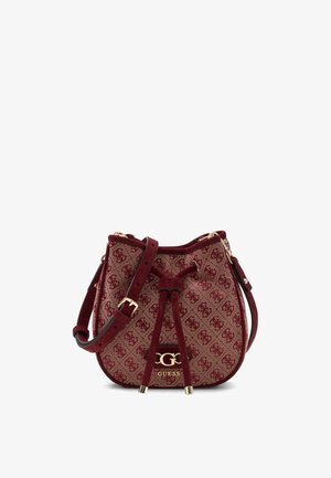 Guess, SAMANTHA LOGO MINI BUCKET - Bandolera - rot merf
