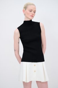 adL TURTLENECK SLEEVELESS  - Top - black