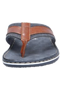 Rieker MODISCHE PANTOLETTE - Sandales tongs - peanutnavy (24)