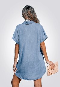 Cupshe Denimové šaty - blue denim