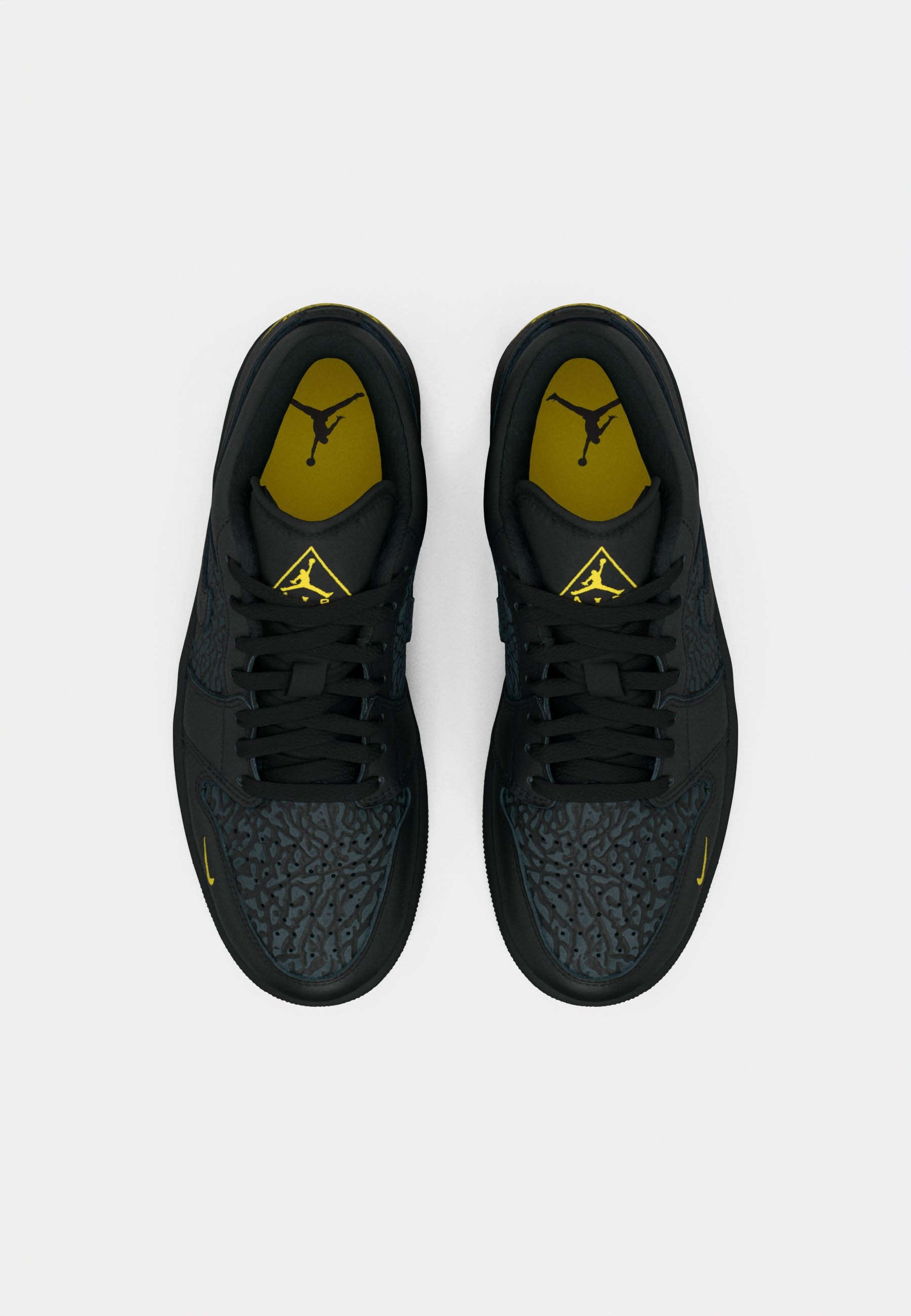 low top jordan 1 yellow and black