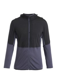 MERINO 200 MID WEIGHT  REAL FLEECE DESCENDER  ZIP HOODIE - Fleecejacka - black graphite cb