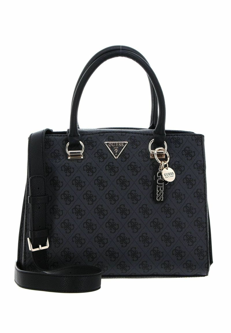 Guess - NOELLE GIRLFRIEND SATCHEL - Handtasche - coal logo, Vergrößern