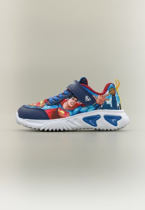 LIGHT UP WARNER BROS SUPERMAN ASSISTER BOY - Baskets basses - navy/light blue