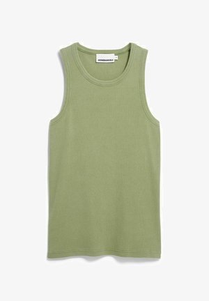 ARMEDANGELS, GMT DYE - Top - fatigue green washed