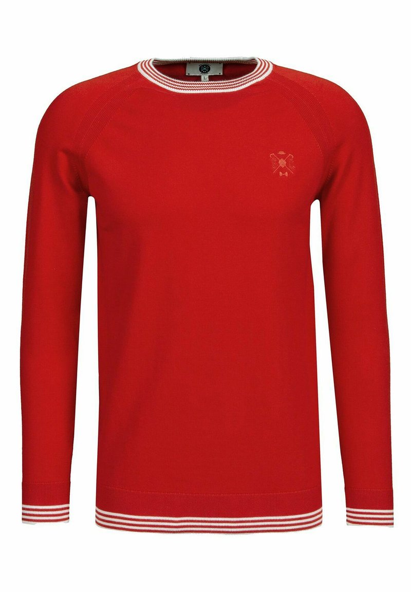 Herren Strickjacken | The Gentlemen's Corner Strickpullover red/rot - CD20344 Herren Strickjacken | The Gentlemen's Corner Strickpullover red/rot - CD20344