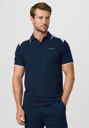 COLOUR BLOCK - Poloshirt - navy