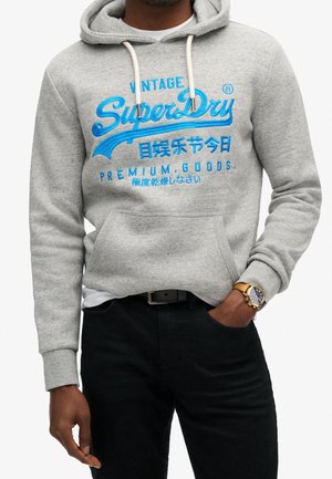 Kapuzenpullover - mottled grey