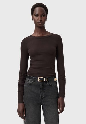 RINA CREW NECK - Maglietta a manica lunga - torte brown