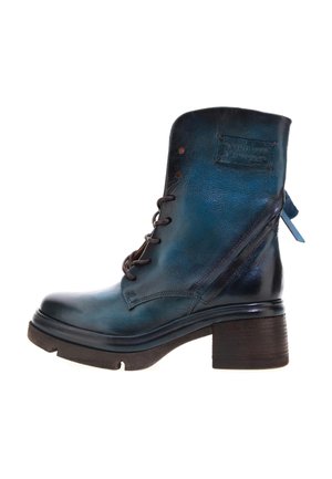 Platform ankle boots - duck blue