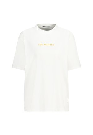 ELISSA - Print T-shirt - white orange