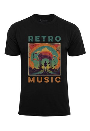 Cotton Prime RETRO MUSIC - Print T-shirt - grün