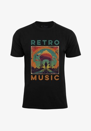 Cotton Prime, RETRO MUSIC - Print T-shirt - grün