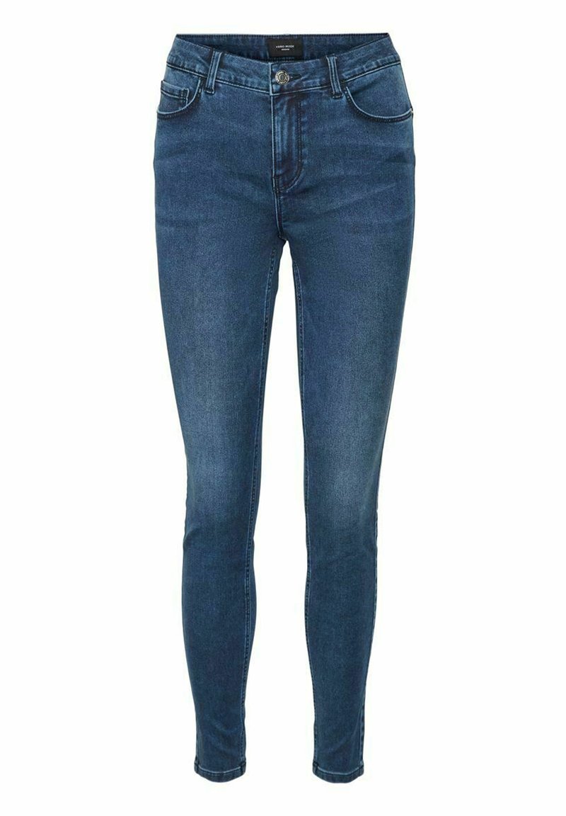 Vero Moda Slim fit jeans donkerblauw denim