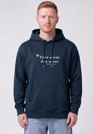 watapparel, WAS MUSS DAS MUSS UNISEX - Kapuzenpullover - french navy