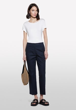 Sisley, UNITED COLORS OF BENETTON - ORANGE FLARE FIT TROUSERS , - Pantaloni - blue
