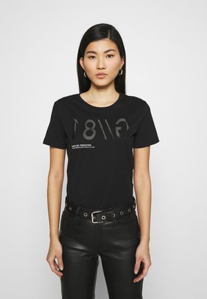 T-shirt imprimé - jet black