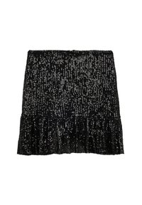 SEQUINED - A-linjainen hame - black