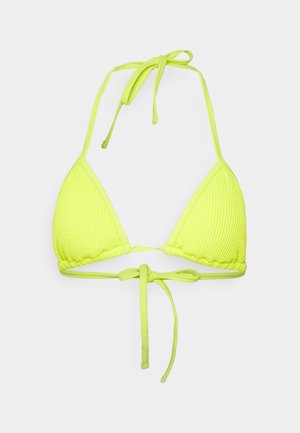 aerie STRING TRIANGLE BINDING SQUIGGLE - Haut de bikini - lime slush
