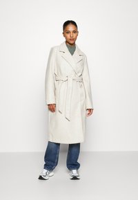 Vero Moda Petite - VMFORTUNEAYA LONG COAT - Palton clasic - oatmeal melange Imagine miniatură 1