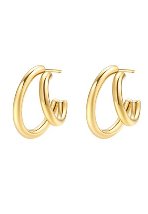 DOUBLE HOOP - Earrings - goldfarben