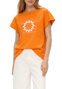 s.Oliver T-Shirt print - orange