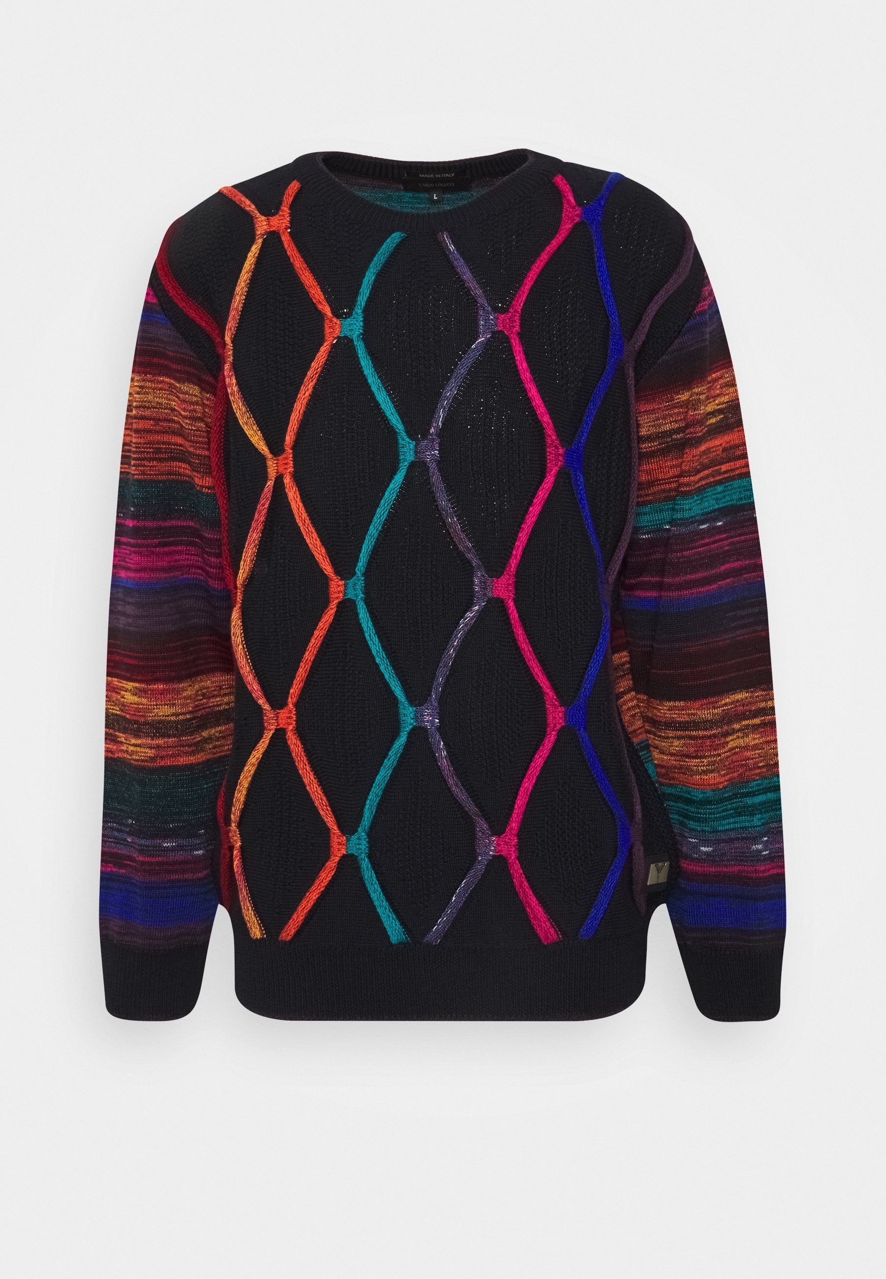 Carlo Colucci Strickpullover dark blue/dunkelblau (Pre-owned