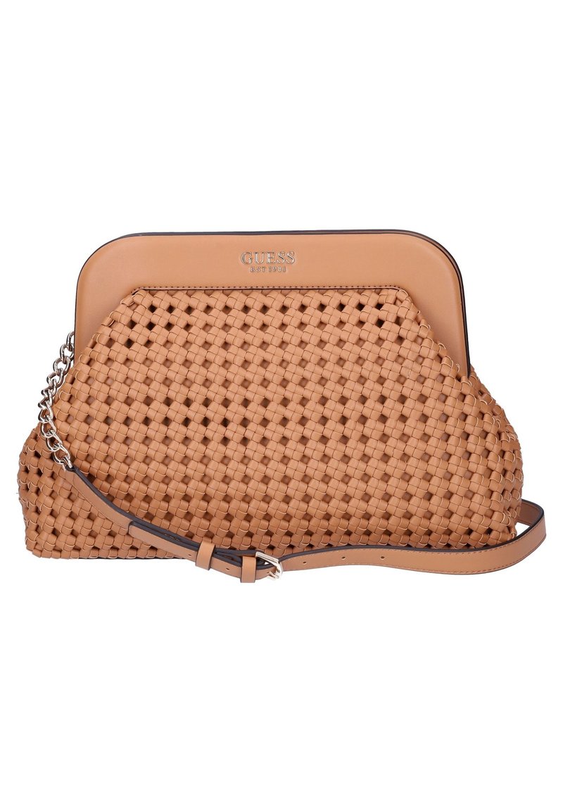 Borsa a tracolla da donna Vinatge in pelle marrone chiaro - Italia
