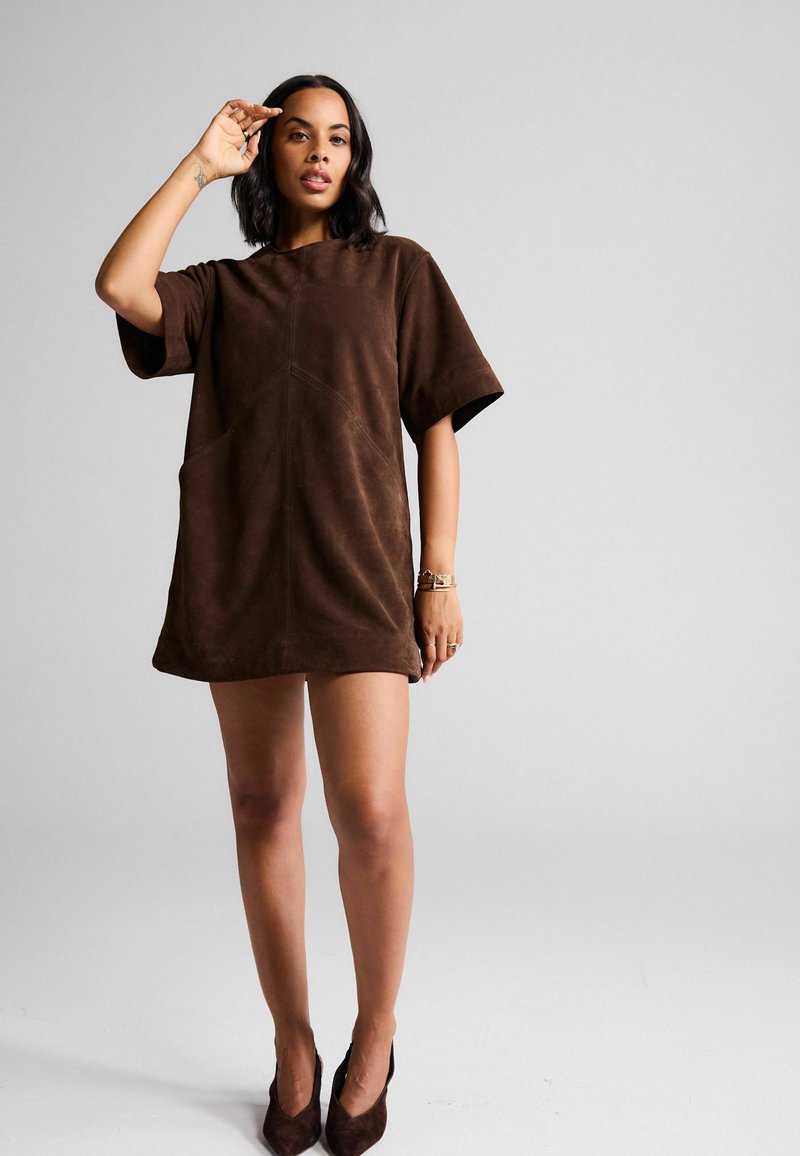 Next REGULAR FIT -PREMIUM - Day dress - chocolate brown/brown - Zalando
