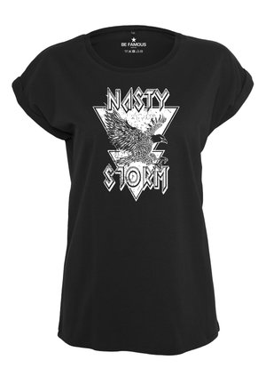 CLASSIC ROLLED UP NASTYSTOPHO - Print T-shirt - black