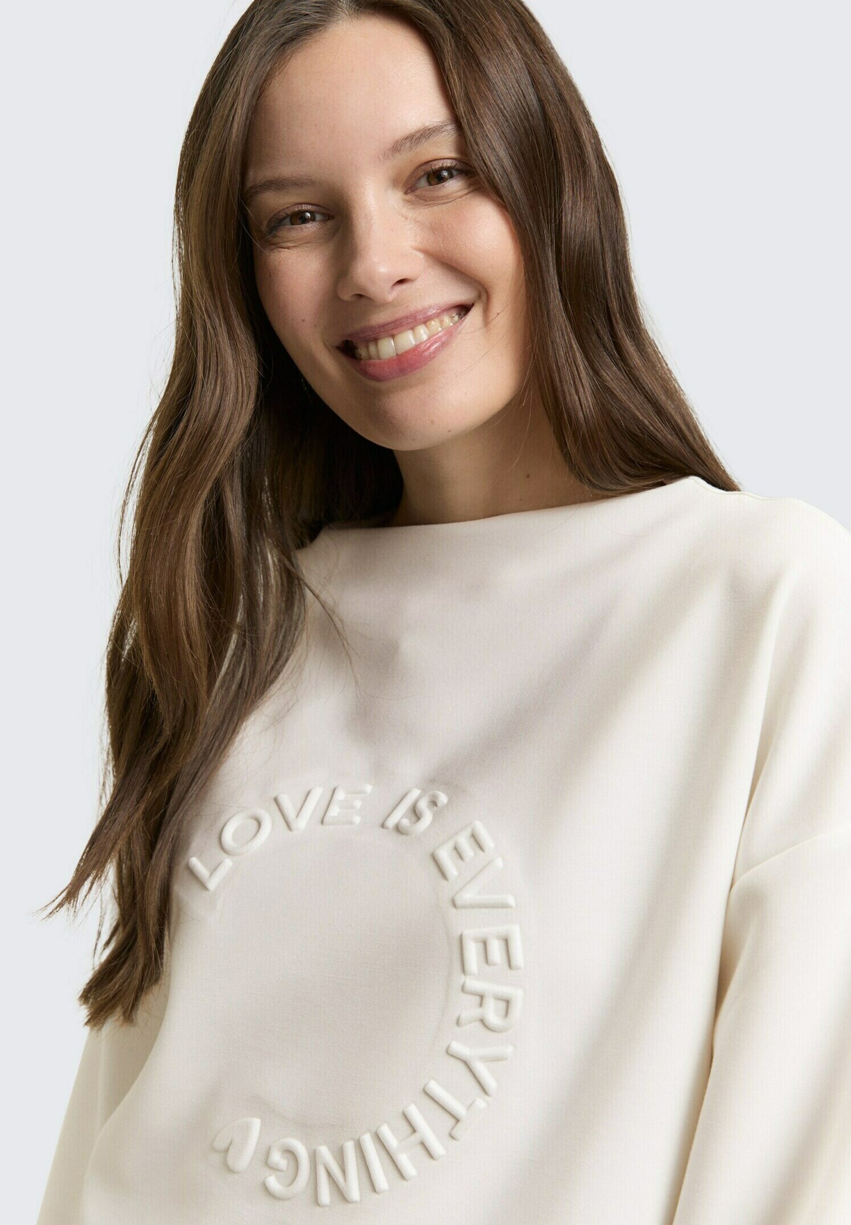 TOM TAILOR Maglietta Maniche Lunghe Donna – Basic In Lyocell Sostenibile, Vestibilità Normale, Collezione BE PART