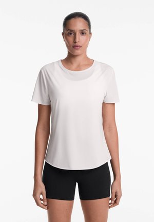 OYSHO SHORT-SLEEVED TECHNICAL - T-Shirt basic - white