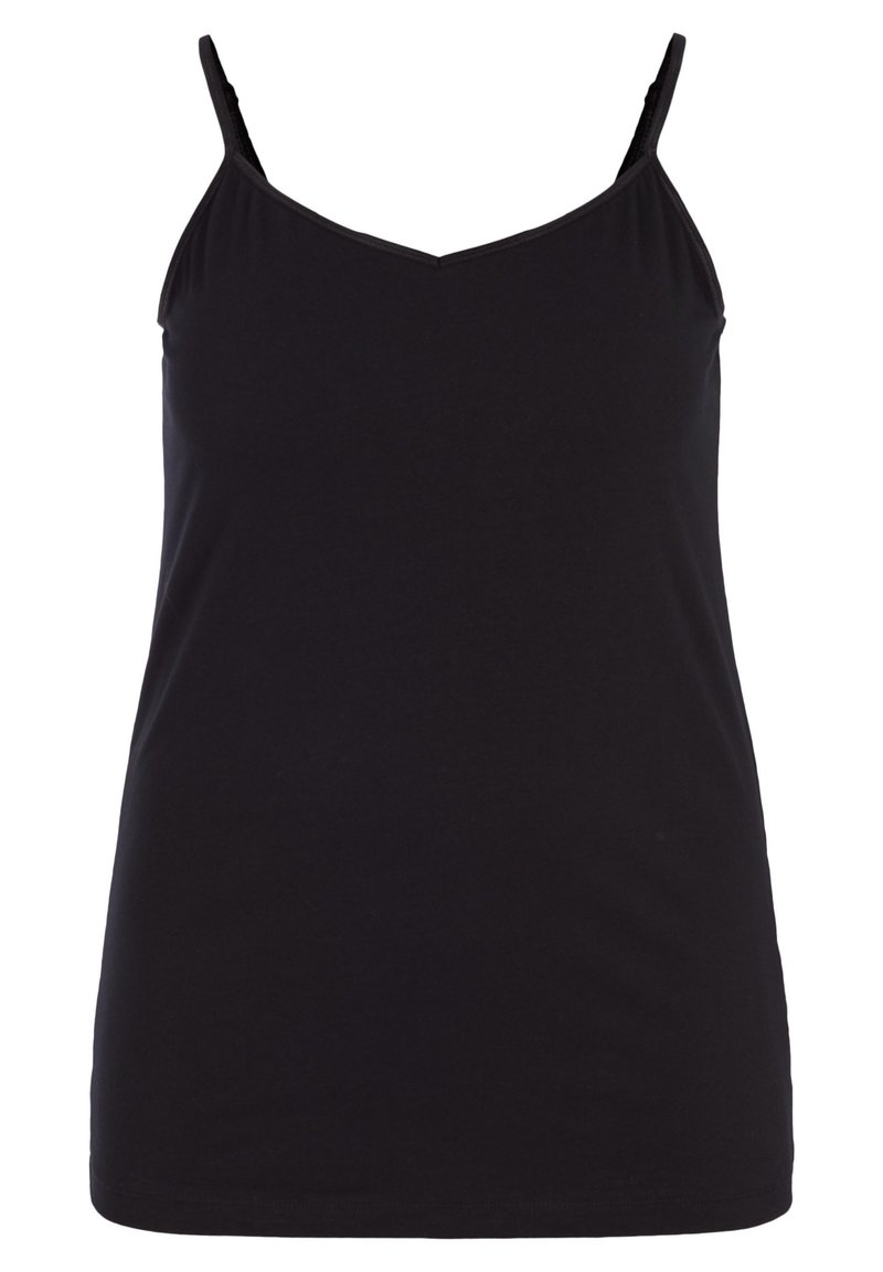 Damen T-Shirts | Zizzi Top black/schwarz - NO02993 Damen T-Shirts | Zizzi Top black/schwarz - NO02993