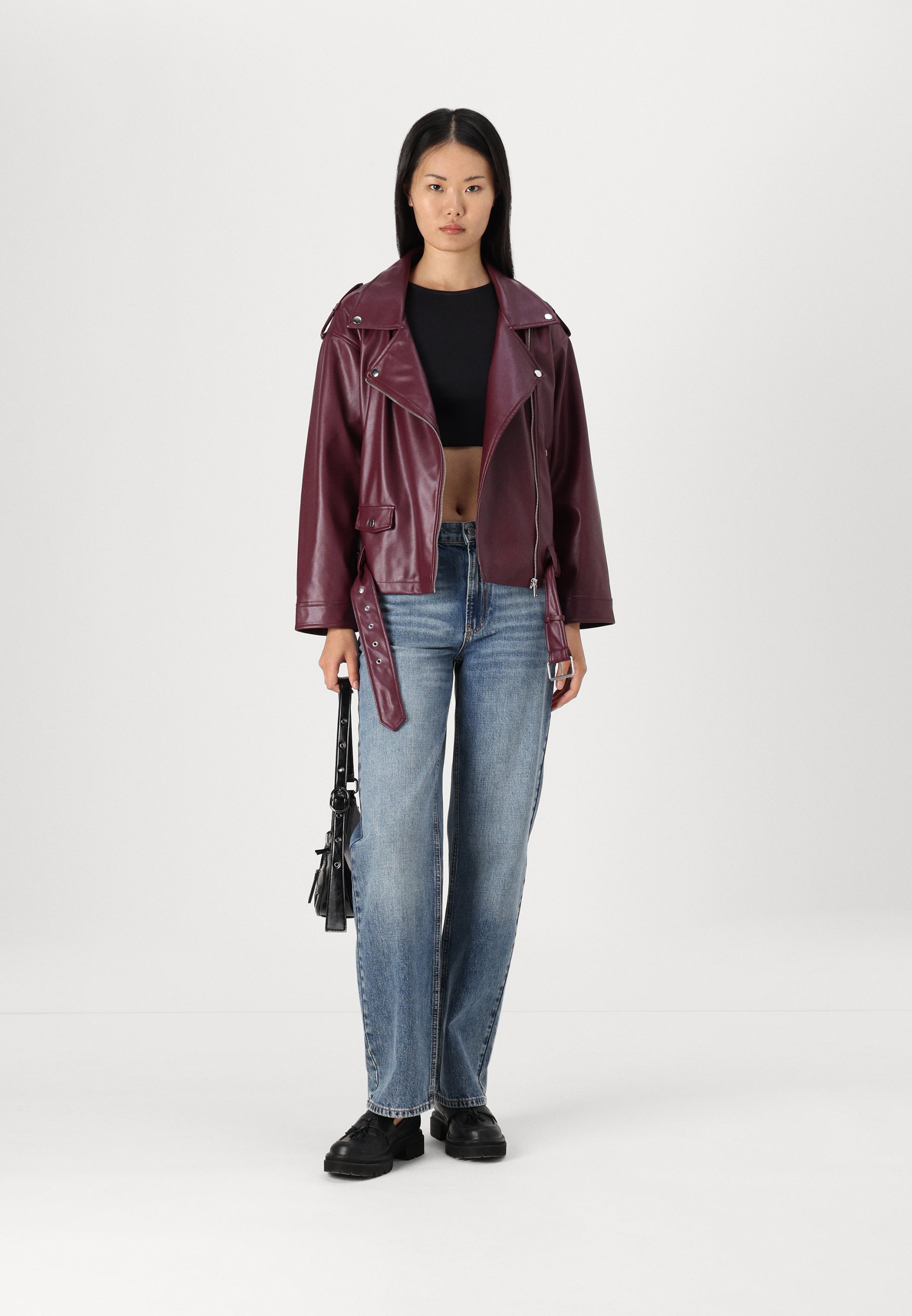 【PORTERNA】May Leather Jacket Noisy May NMESTA PAULINA BIKER JACKET - Faux leather jacket