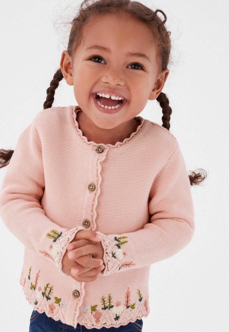 Next FLORAL EMBROIDERED CARDIGAN Cardigan pink/fuxia Zalando.it