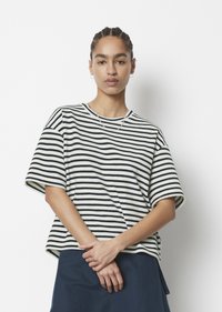 Marc O'Polo DENIM SHORTSLEEVE - T-shirts med print - offwhite_multi_01