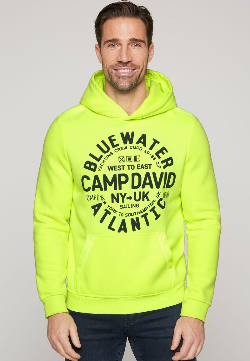 Sweat à Capuche Camp David Blue Label Pour Homme - Taille XL, Couleurs Ombrées, Occasion En Très Bon état