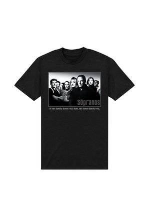 Henry Tiger, THE SOPRANOS CLASSIC CAST TAGLINE DESIGN - T-shirt print - black