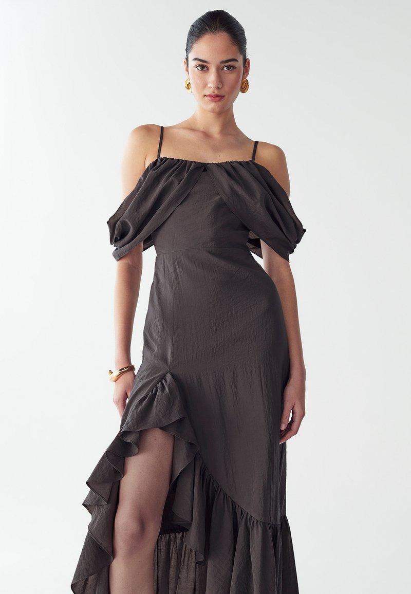 ST MRLO SHELLY - Maxi dress - charcoal grey/grey - Zalando.ie