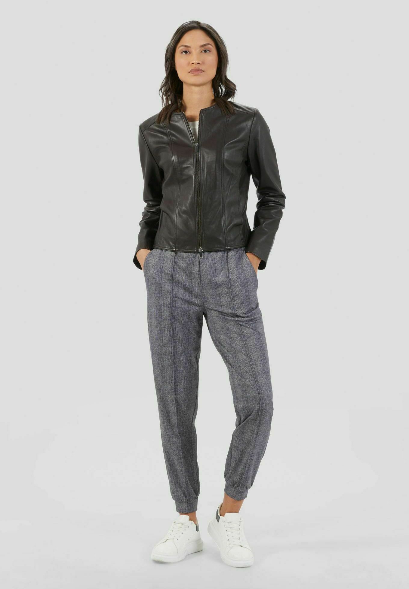Conbipel REAL - Giacca di pelle - moro/nero - Zalando.it