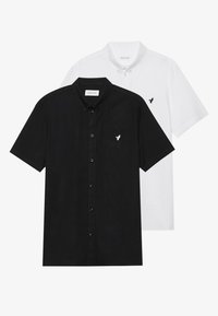 SHORT SLEEVE OXFORD 2 PACK - Camicia - black/white