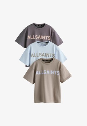 smALLSAINTS, NEUTRAL T-SHIRTS 3 PACK - Tričko s potlačou - brown