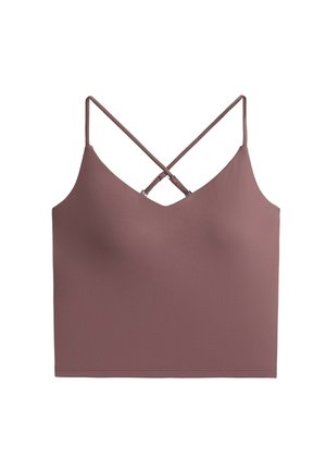 OYSHO, COMFORTLUX TANK TOP WITH ADJUSTABLE STRAPS - Top - mauve-taupe