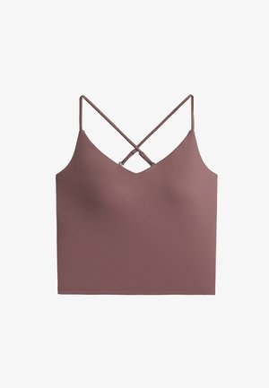 OYSHO, COMFORTLUX TANK TOP WITH ADJUSTABLE STRAPS - Top - mauve-taupe
