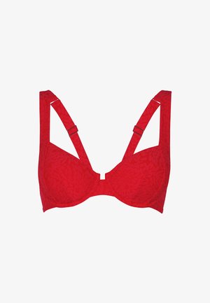 Lovable, FESTIVAL JACQUARD - Bikini pezzo sopra - rosso ibisco